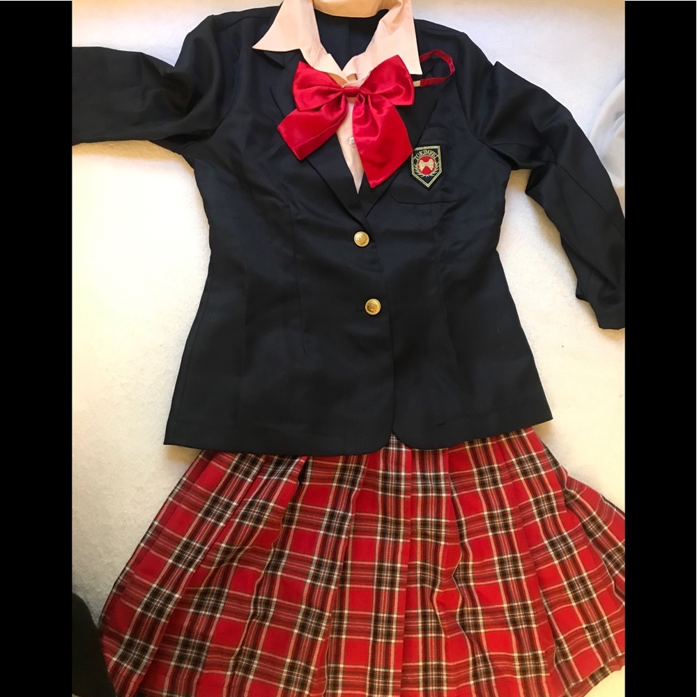 Cosplay Japanese School Girl Uniform Set 3-pc - XS/S